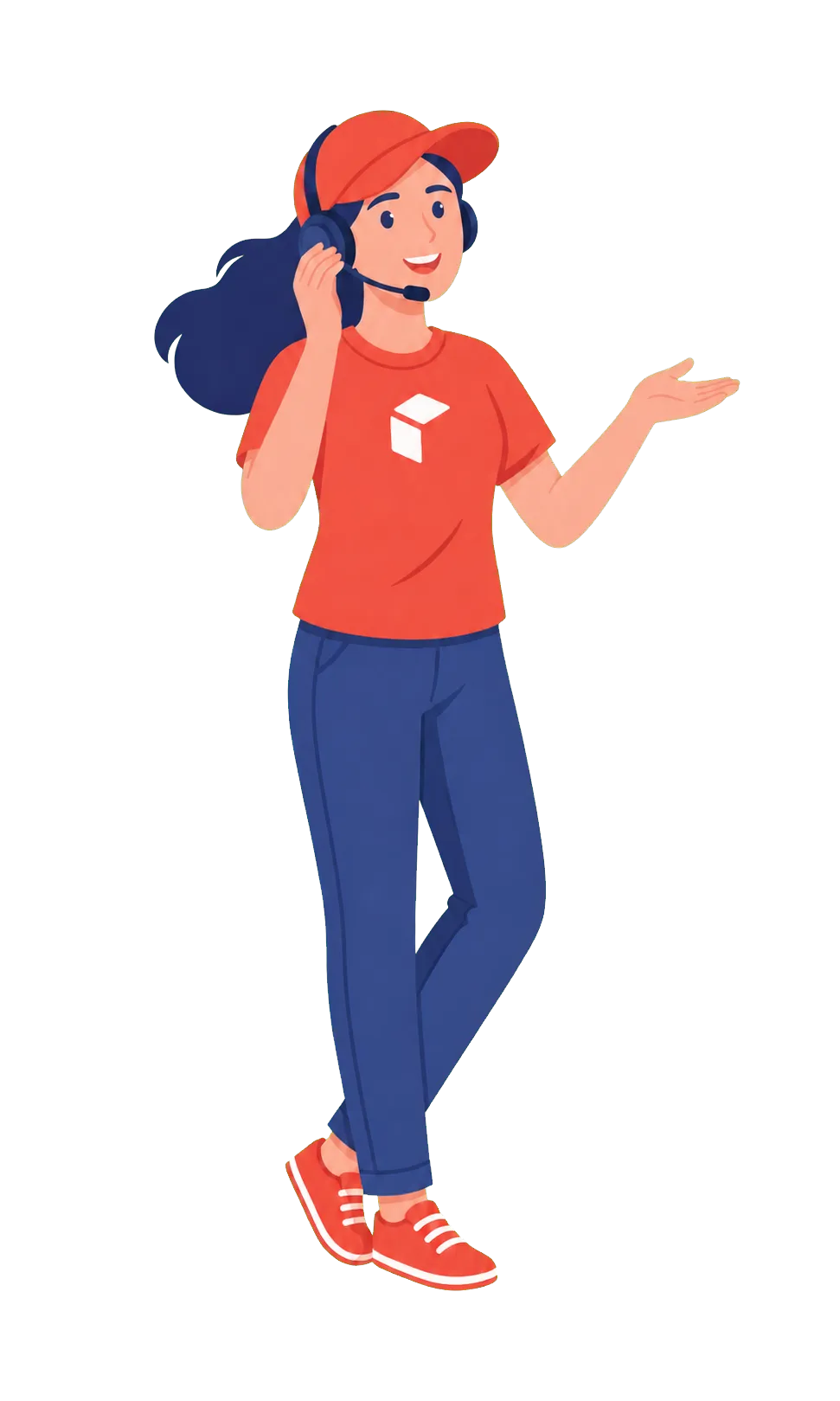 Ilustración de atención al cliente de YoPublic